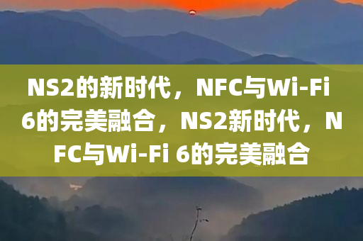NS2的新时代，NFC与Wi-Fi 6的完美融合，NS2新时代，NFC与Wi-Fi 6的完美融合
