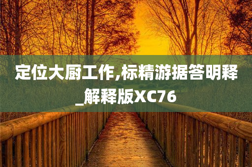定位大厨工作,标精游据答明释_解释版XC76