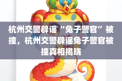 杭州交警辟谣“兔子警官”被撞，杭州交警辟谣兔子警官被撞真相揭晓