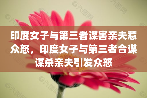 印度女子与第三者谋害亲夫惹众怒，印度女子与第三者合谋谋杀亲夫引发众怒