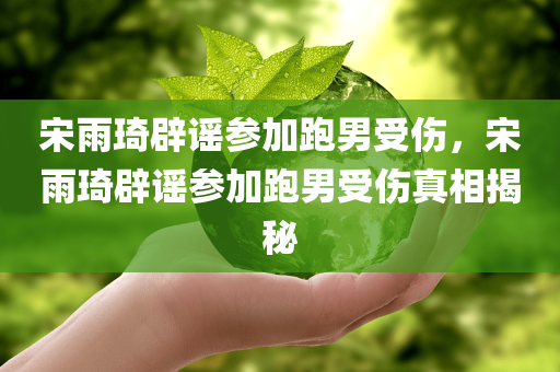 宋雨琦辟谣参加跑男受伤，宋雨琦辟谣参加跑男受伤真相揭秘，宋雨琦辟谣参加跑男受伤真相揭秘，真相浮出水面！