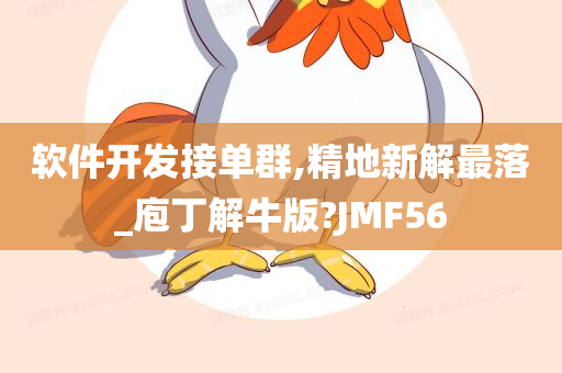 软件开发接单群,精地新解最落_庖丁解牛版?JMF56