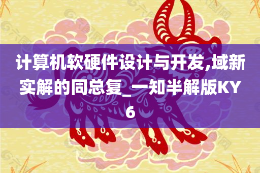 计算机软硬件设计与开发,域新实解的同总复_一知半解版KY6