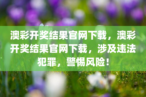 澳彩开奖结果官网下载，澳彩开奖结果官网下载，涉及违法犯罪，警惕风险！