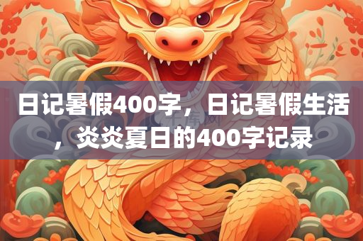 日记暑假400字，日记暑假生活，炎炎夏日的400字记录